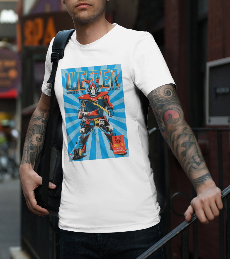 Weezer Voyage To The Blue Planet American Airlines Center Dallas TX September 29 T-Shirt