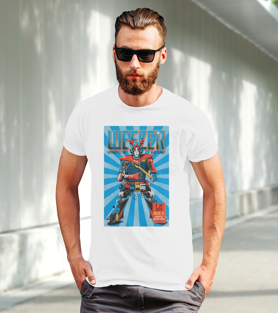 Weezer Voyage To The Blue Planet American Airlines Center Dallas TX September 29 T-Shirt