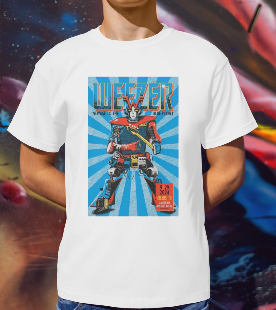 Weezer Voyage To The Blue Planet American Airlines Center Dallas TX September 29 T-Shirt