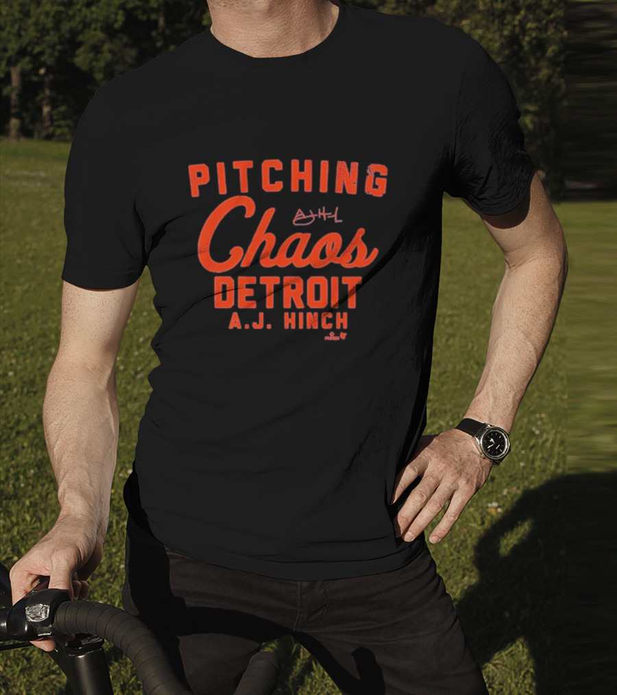 Pitching Chaos Detroit A.J. Hinch T-Shirt