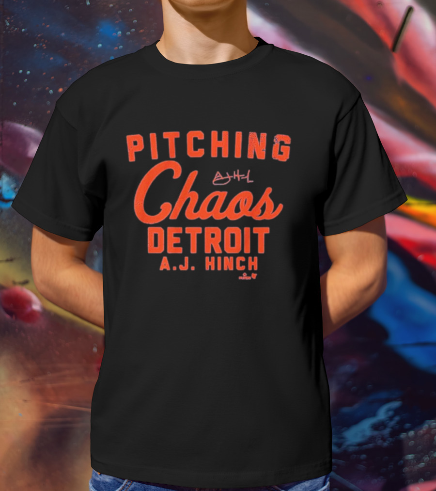 Pitching Chaos Detroit A.J. Hinch T-Shirt