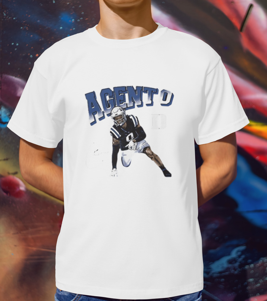 Chandler Rivers Agent 0 Duke Blue Devils Signature Player T-Shirt