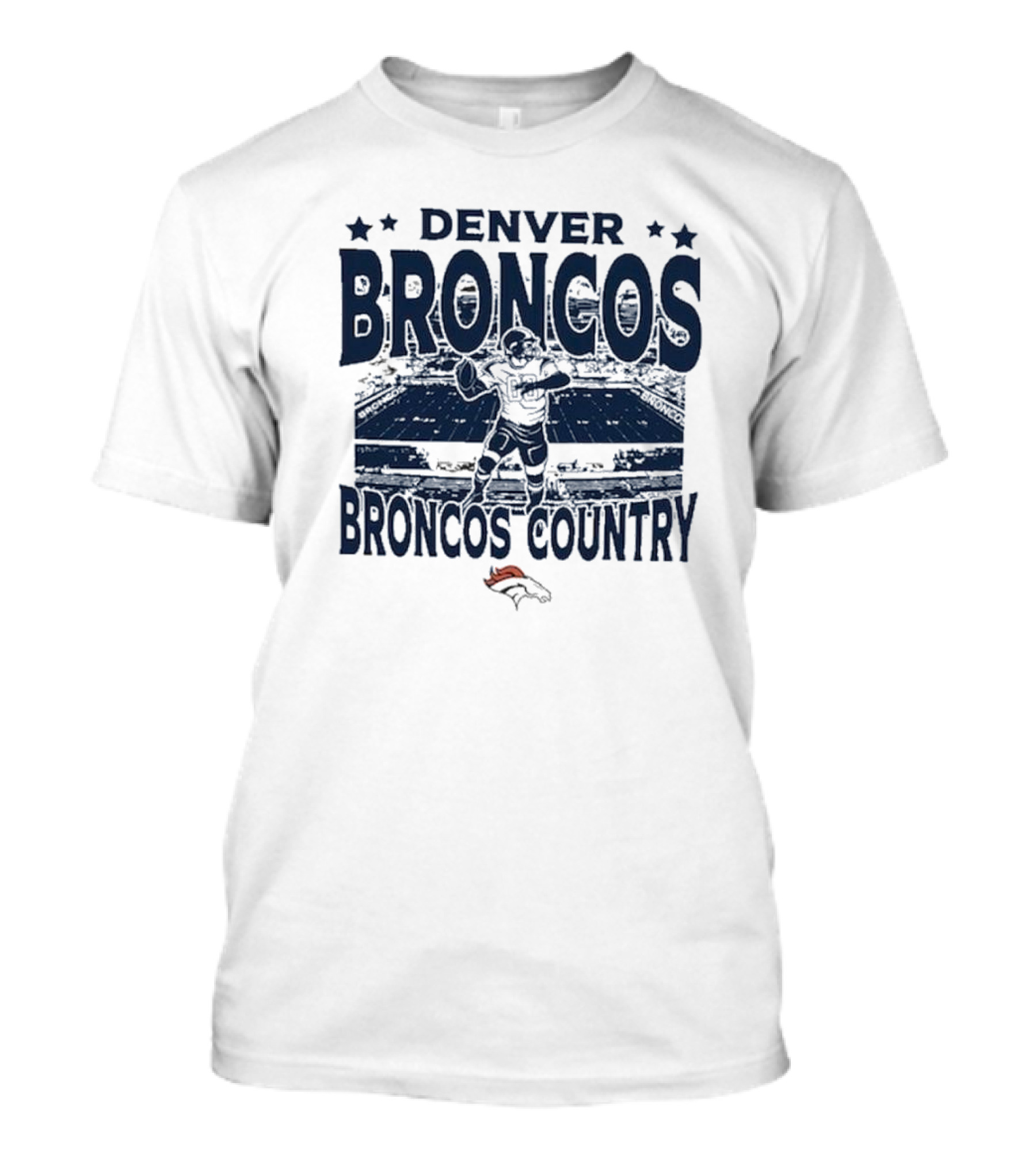 Denver Broncos Broncos Country Vintage Stadium Game Day Football T-Shirt