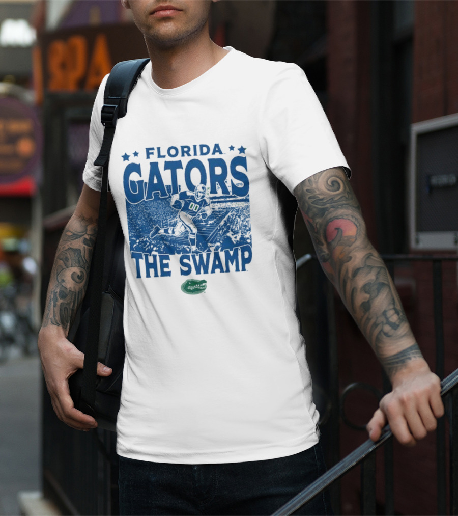 Florida Gators The Swamp Vintage Stadium Football Player Gameday T-Shirt