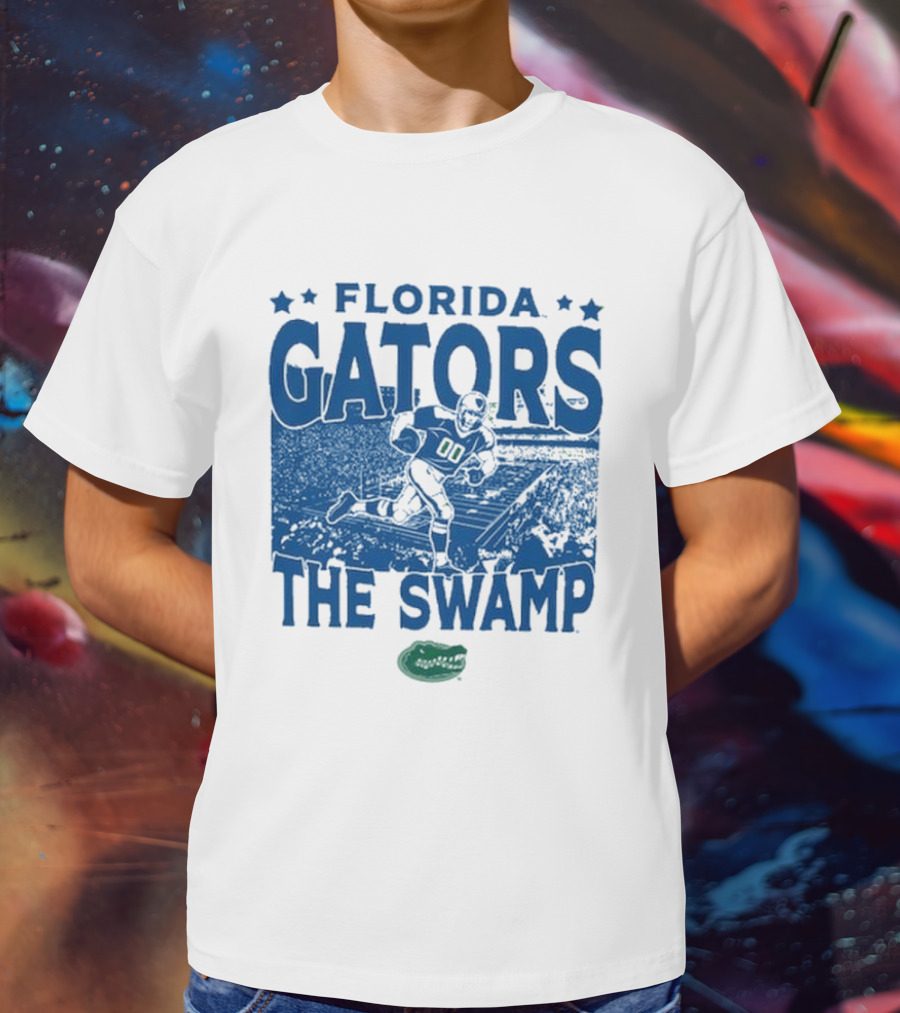 Florida Gators The Swamp Vintage Stadium Football Player Gameday T-Shirt