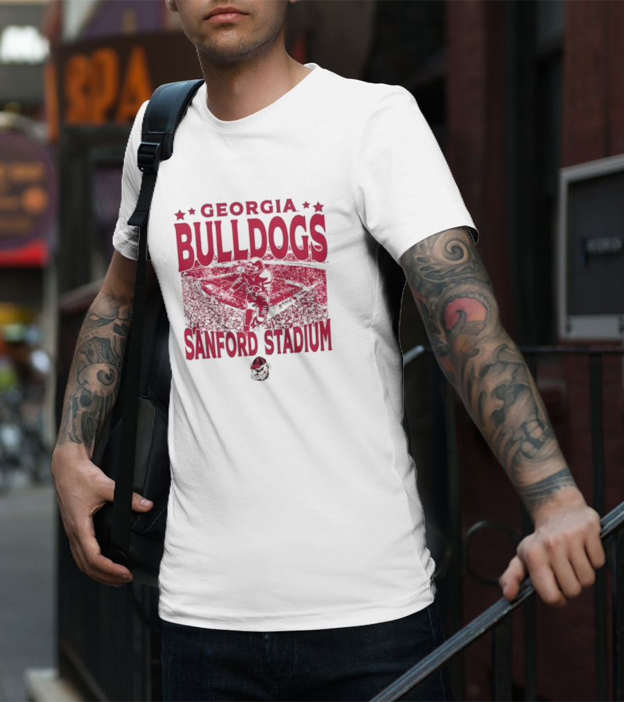 Georgia Bulldogs Sanford Stadium Vintage Gameday T-Shirt