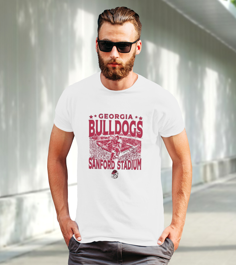 Georgia Bulldogs Sanford Stadium Vintage Gameday T-Shirt