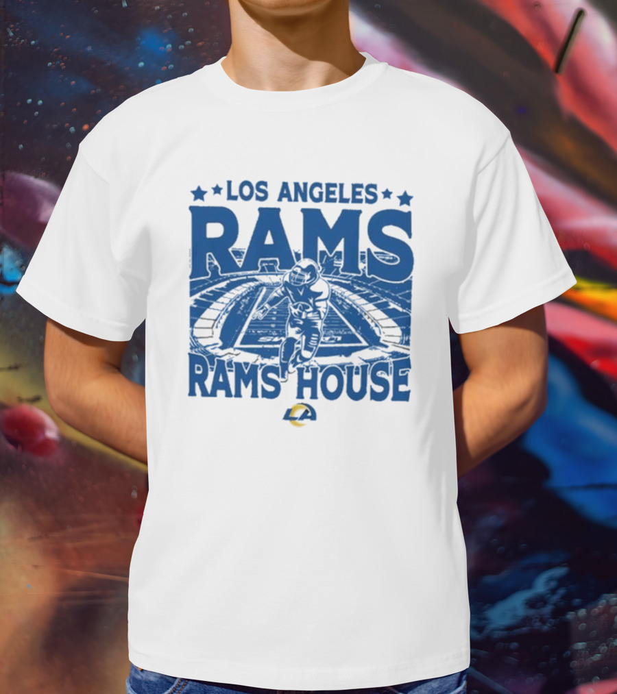 Los Angeles Rams Rams House Vintage Stadium Gameday T-Shirt