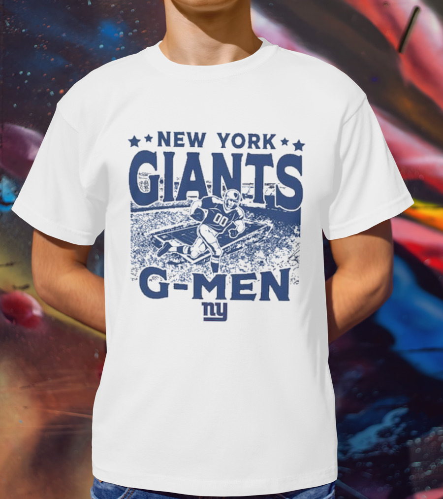 New York Giants Gameday G-Men Vintage Stadium Football T-Shirt
