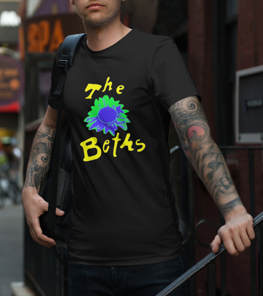 The Beths Bright Blue Green Flower T-Shirt