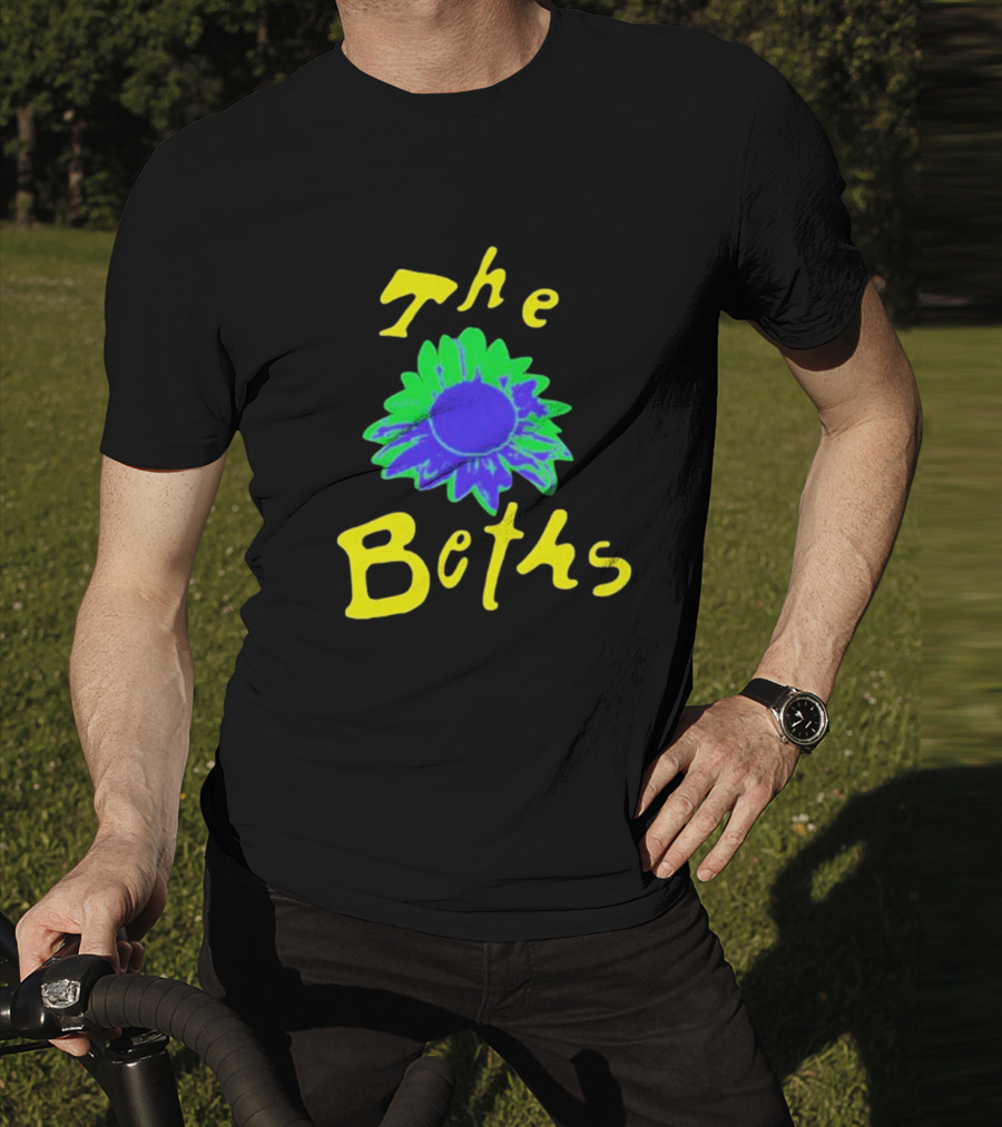 The Beths Bright Blue Green Flower T-Shirt