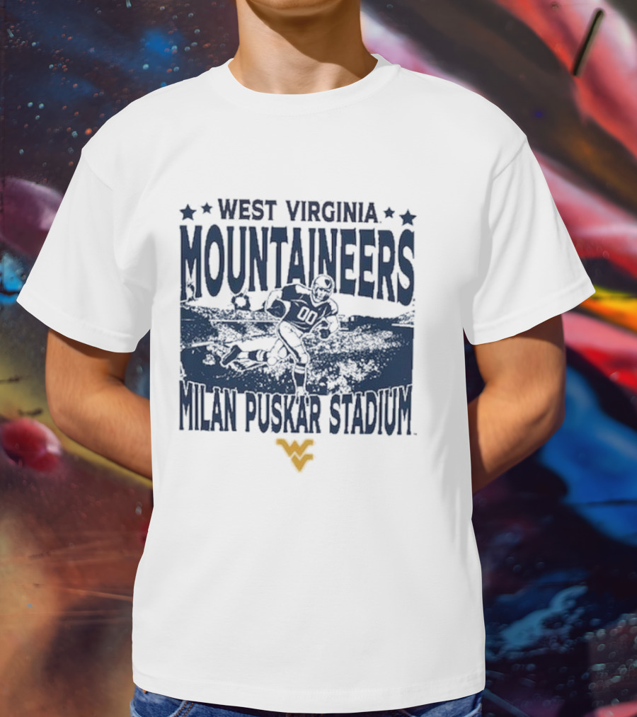 West Virginia Mountaineers Milan Puskar Stadium Vintage Gameday T-Shirt
