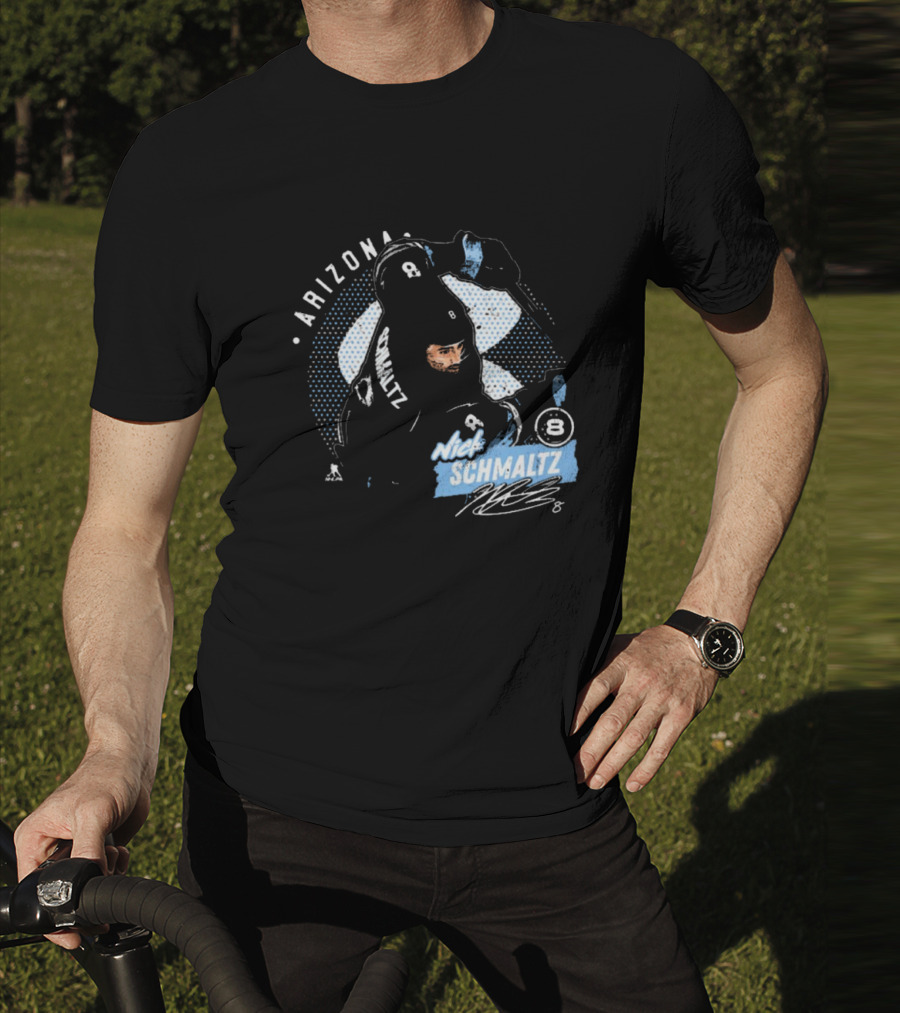 Arizona Nick Schmaltz Signature NHL Hockey Player 8 T-Shirt
