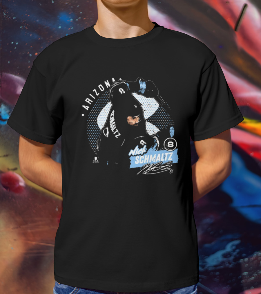Arizona Nick Schmaltz Signature NHL Hockey Player 8 T-Shirt