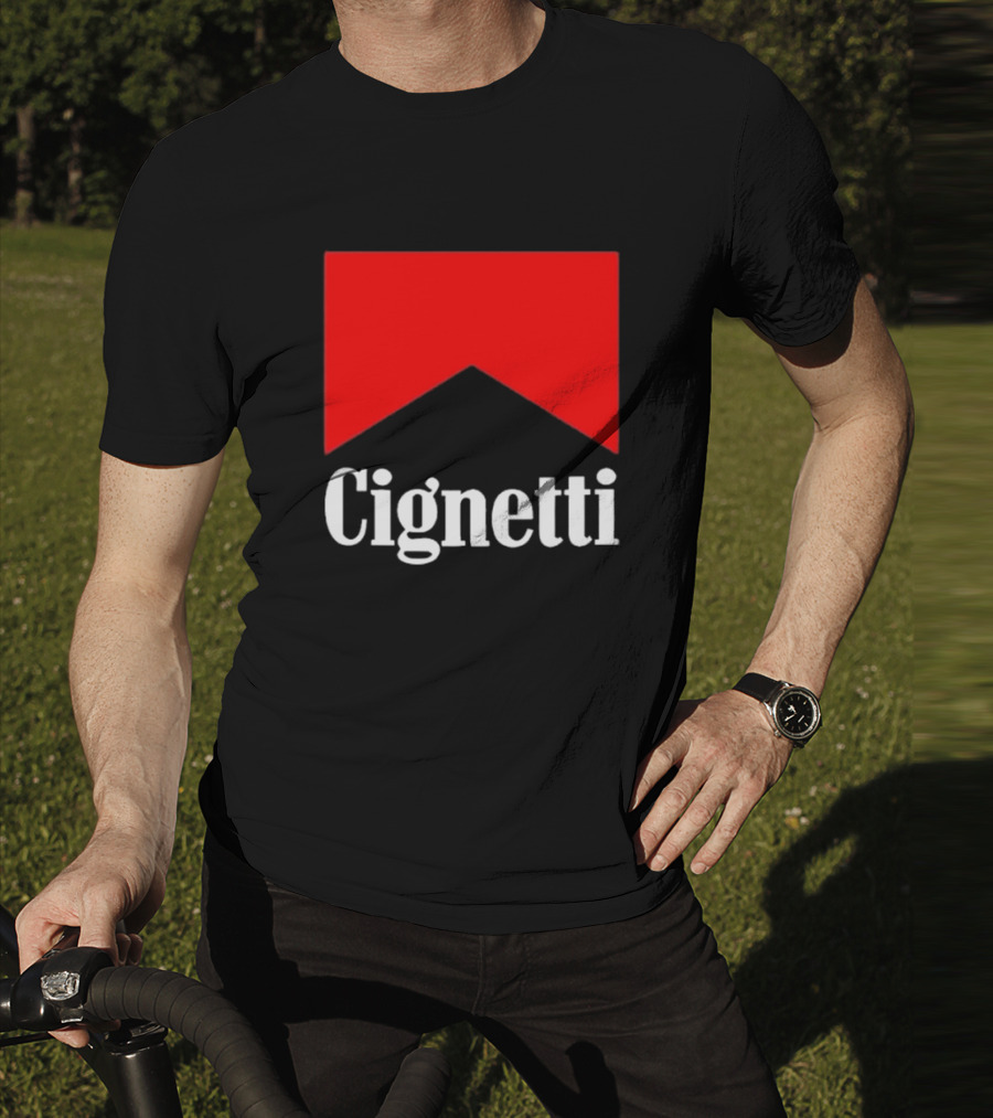 Cignetti Parody Logo Red Chevron T-Shirt