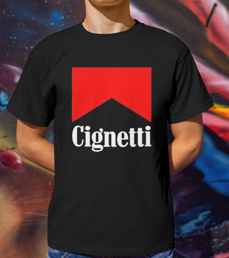 Cignetti Parody Logo Red Chevron T-Shirt