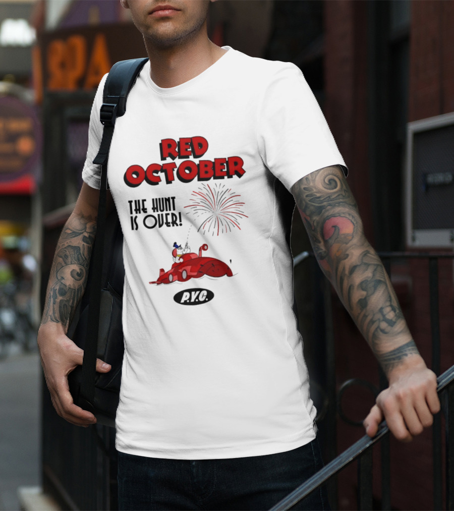 Philadelphia Phillies Red October The Hunt Is Over P.V.G T-Shirt