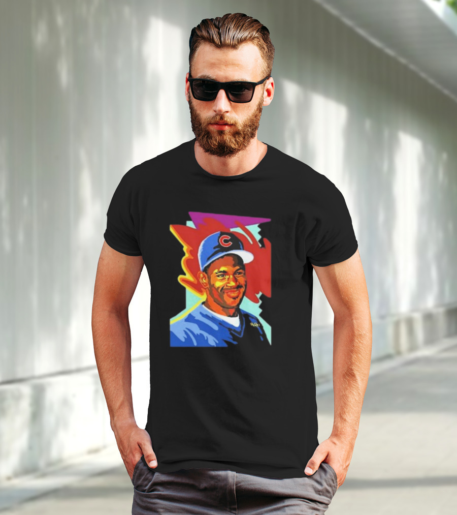 Sammy Cubs Portrait Colorful Art Baseball Cap T-Shirt