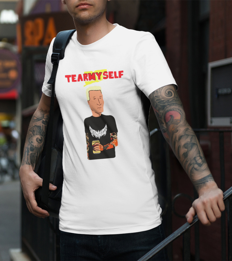 TEAR Myself Boomhauer Rick And Morty Crossover T-Shirt
