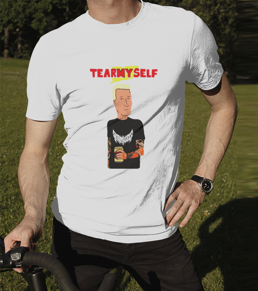 TEAR Myself Boomhauer Rick And Morty Crossover T-Shirt