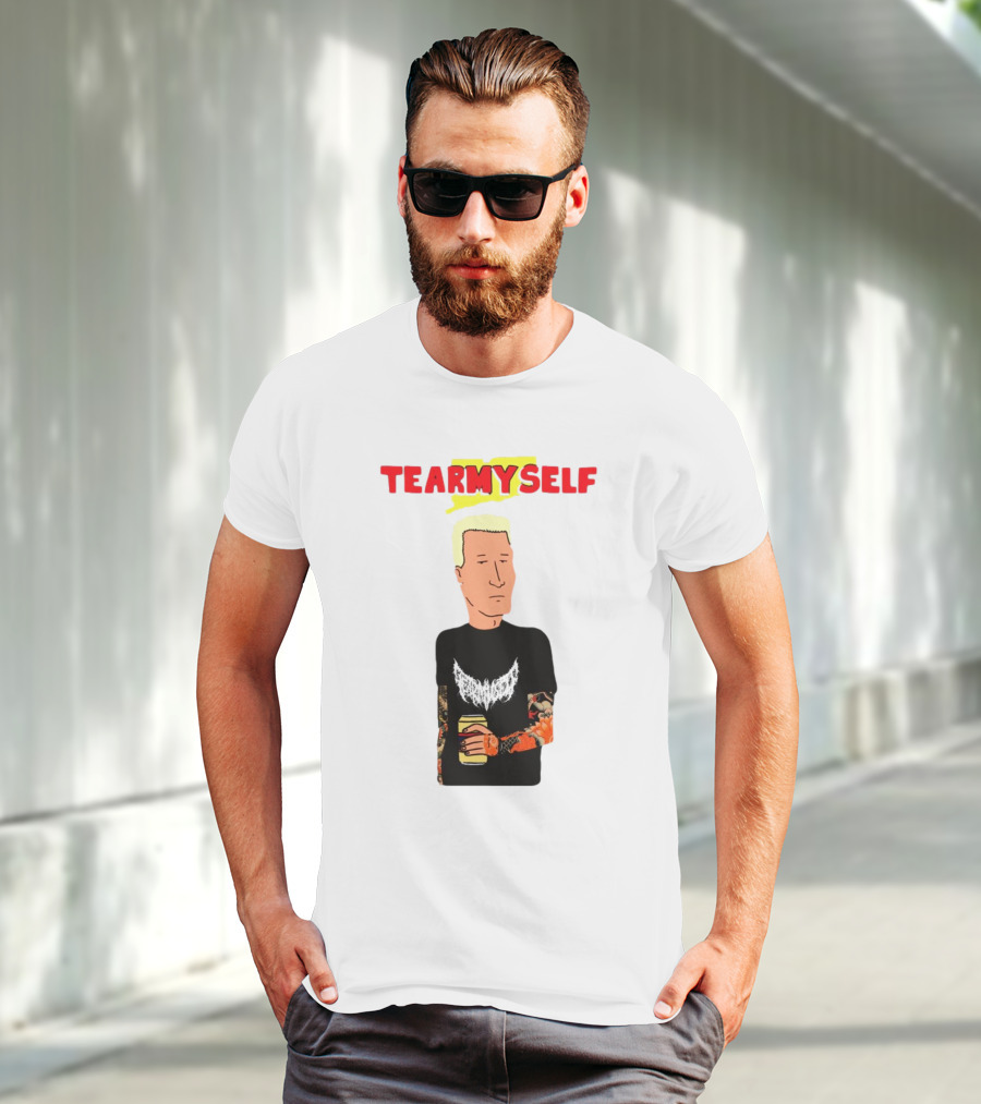 TEAR Myself Boomhauer Rick And Morty Crossover T-Shirt