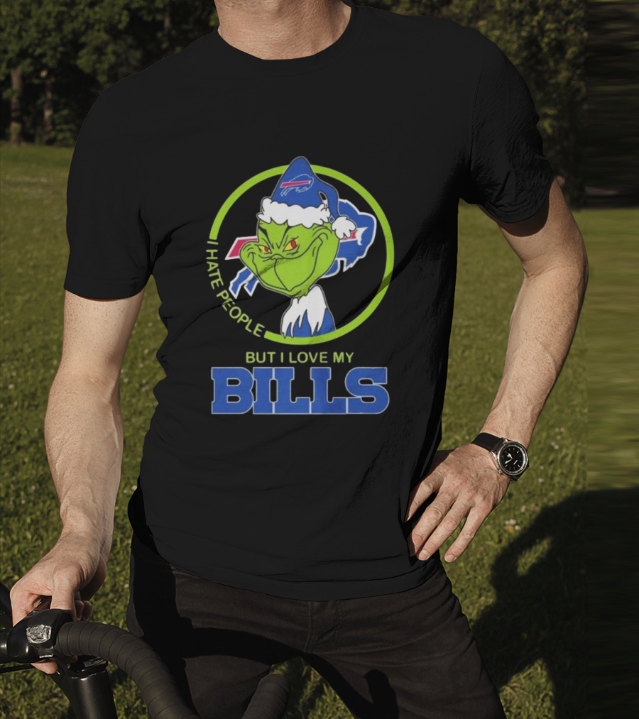 The Grinch I Hate People But I Love My Buffalo Bills T-Shirt