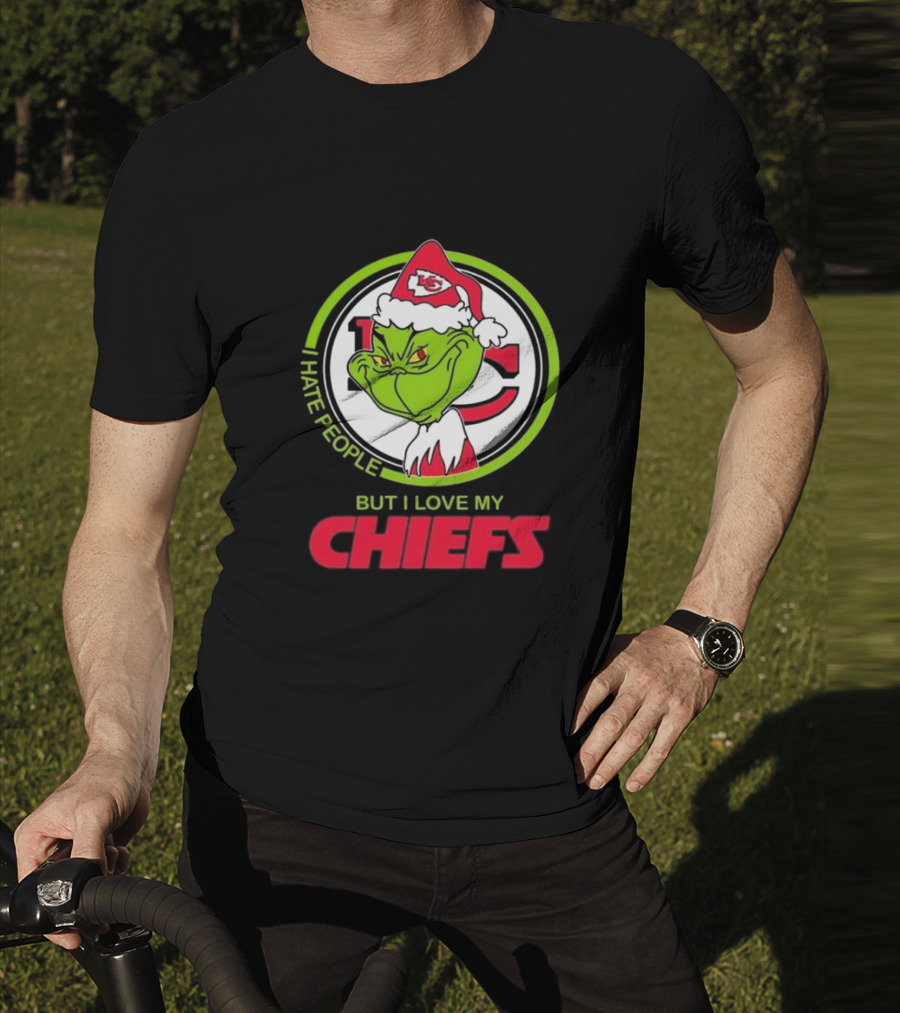 The Grinch I Hate People But I Love My Chiefs Kansas City T-Shirt