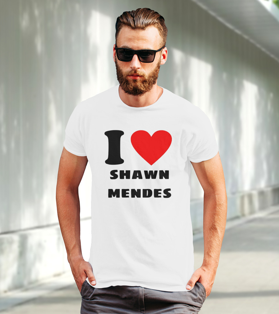 I Love Shawn Mendes Heart T-Shirt