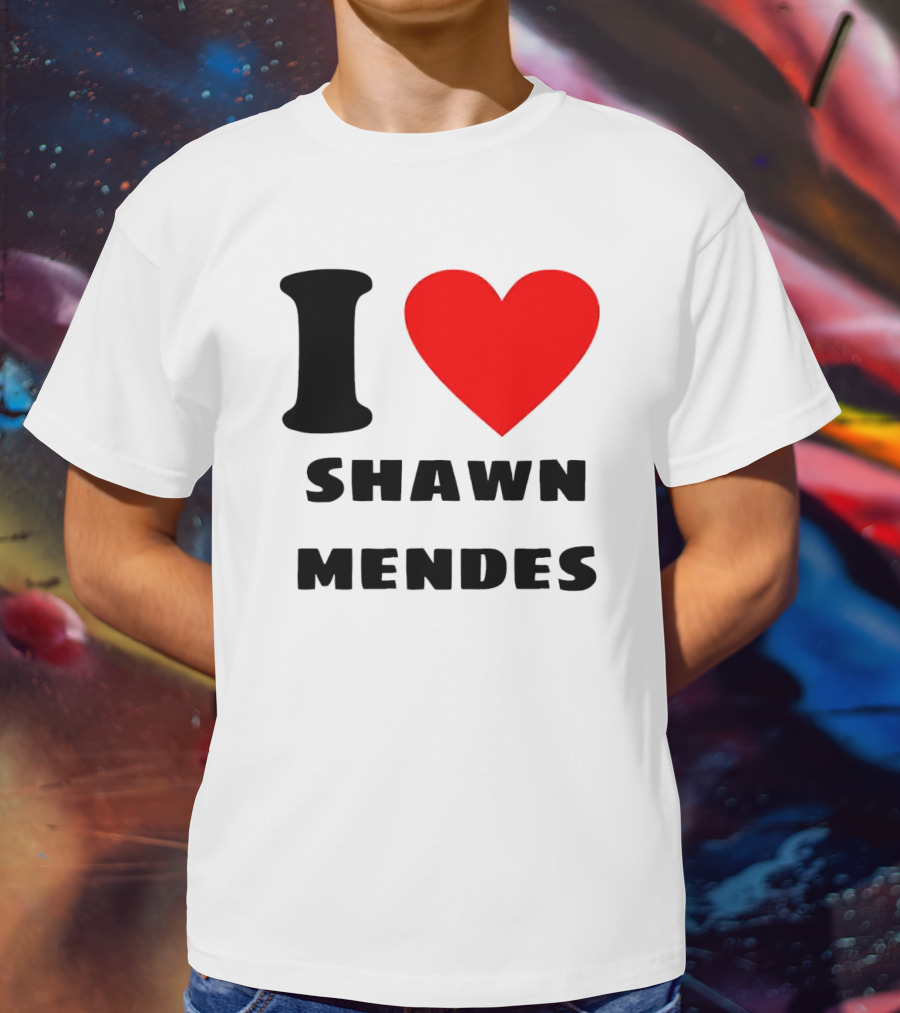 I Love Shawn Mendes Heart T-Shirt