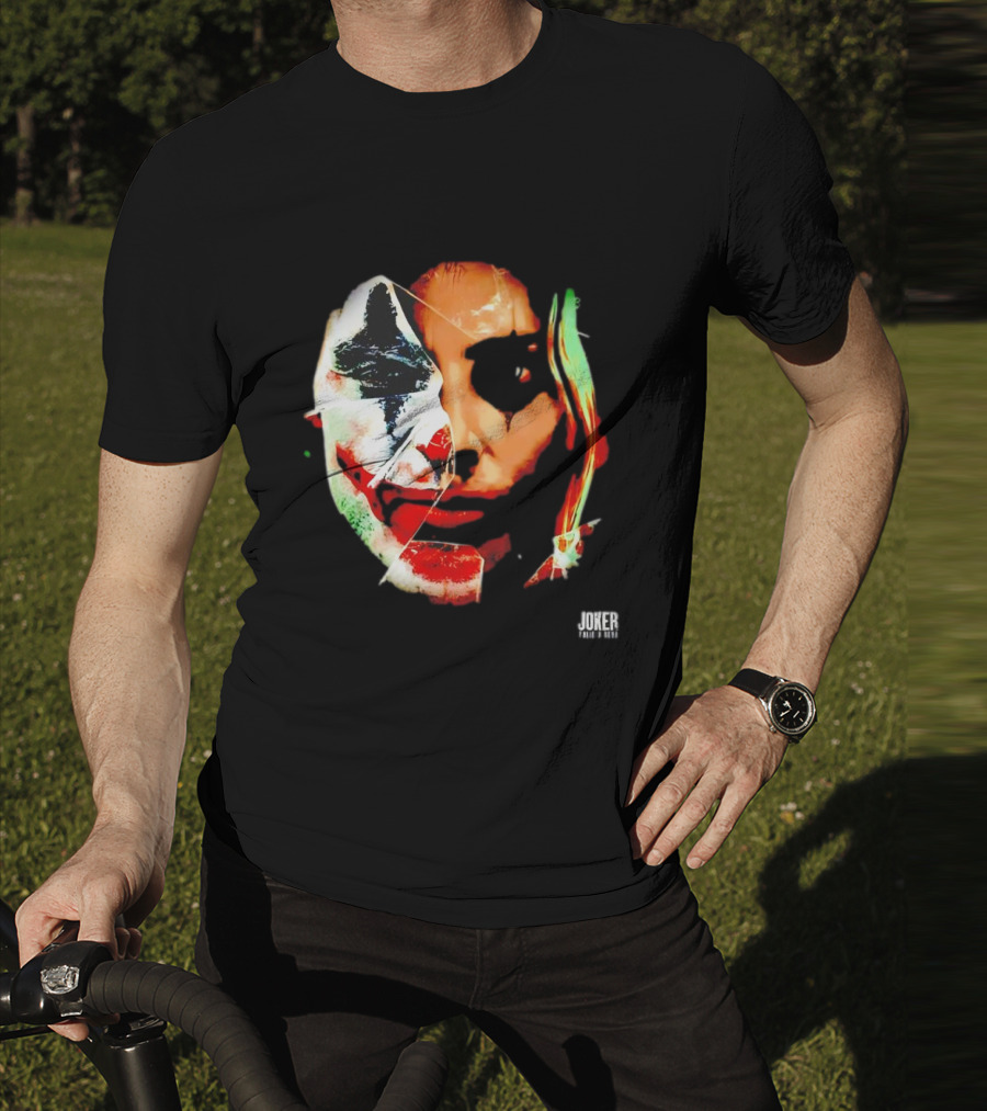 Joker Folie A Deux Fragmented Face Iconic Clown T-Shirt