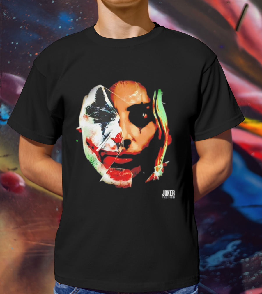 Joker Folie A Deux Fragmented Face Iconic Clown T-Shirt