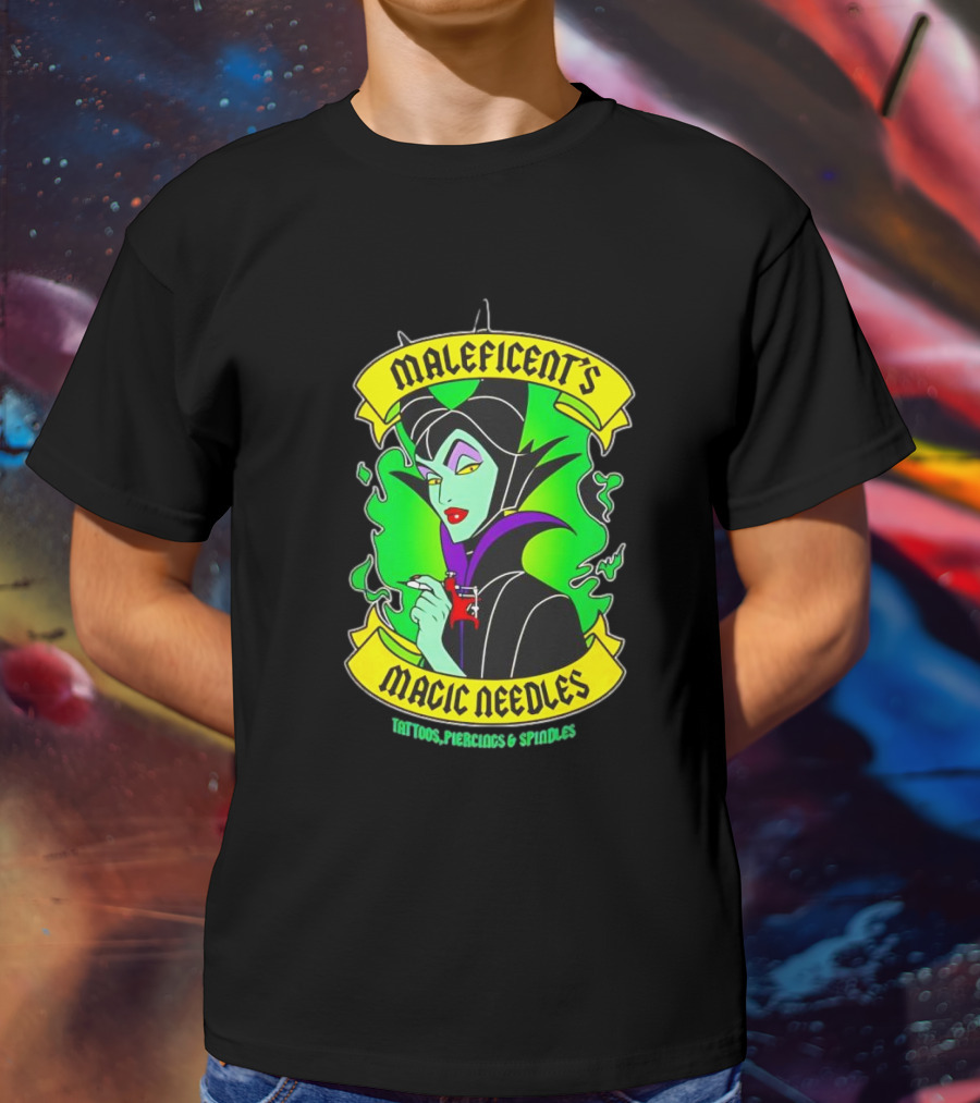 Maleficent's Magic Needles Tattoos Piercings And Spindles T-Shirt