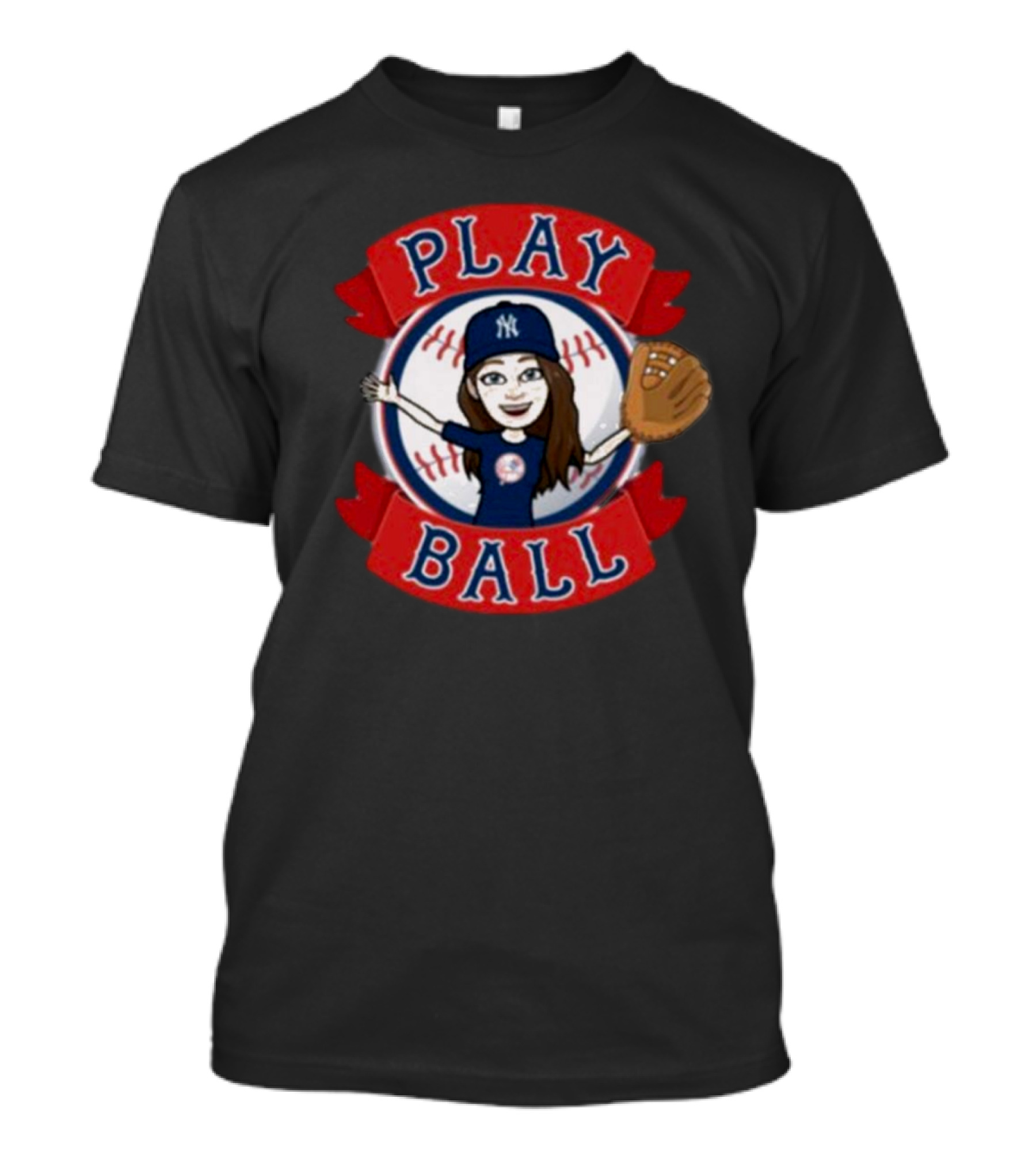 New York Yankees Play Ball Julianna Mantooth MLB Fan T-Shirt