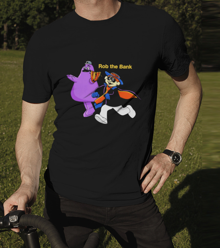 New York Mets Grimace Rob The Bank Hamburglar Duo T-Shirt