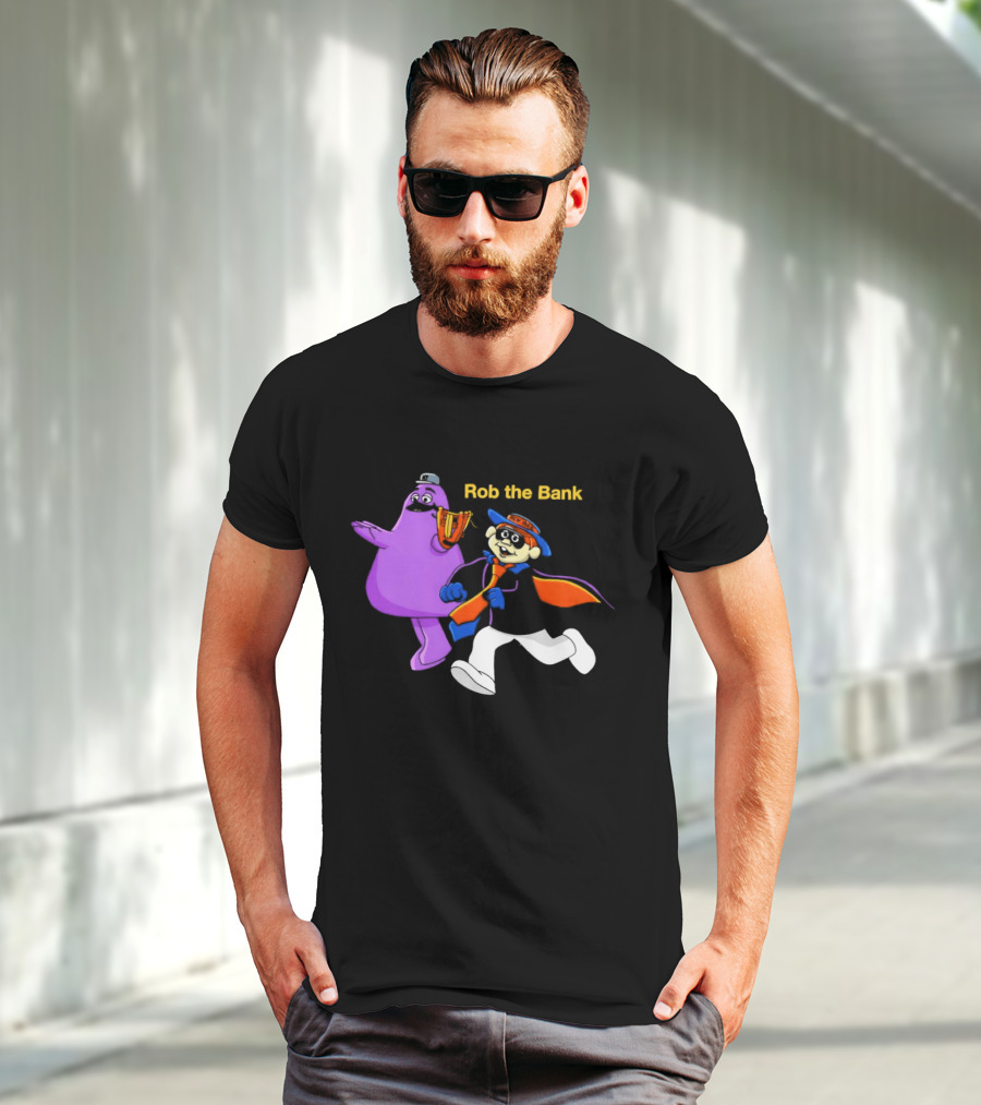 New York Mets Grimace Rob The Bank Hamburglar Duo T-Shirt