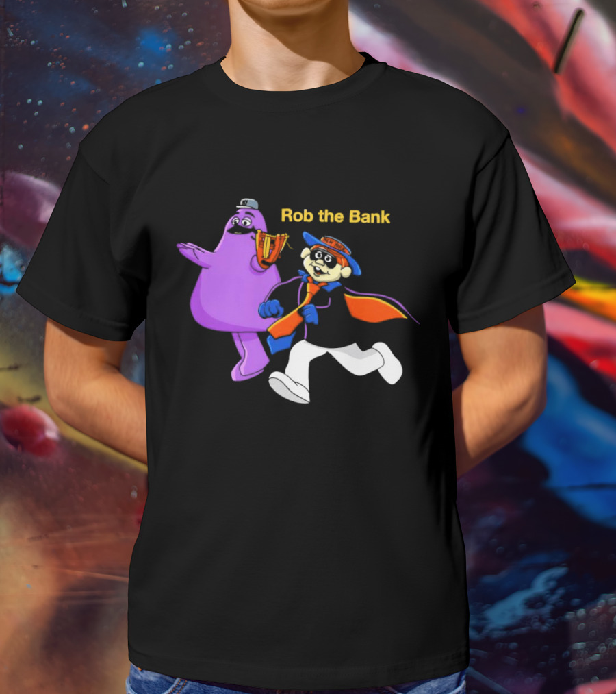 New York Mets Grimace Rob The Bank Hamburglar Duo T-Shirt