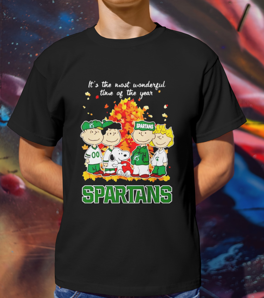 It's The Most Wonderful Time Of The Year Peanuts Spartans Fall T-Shirt
