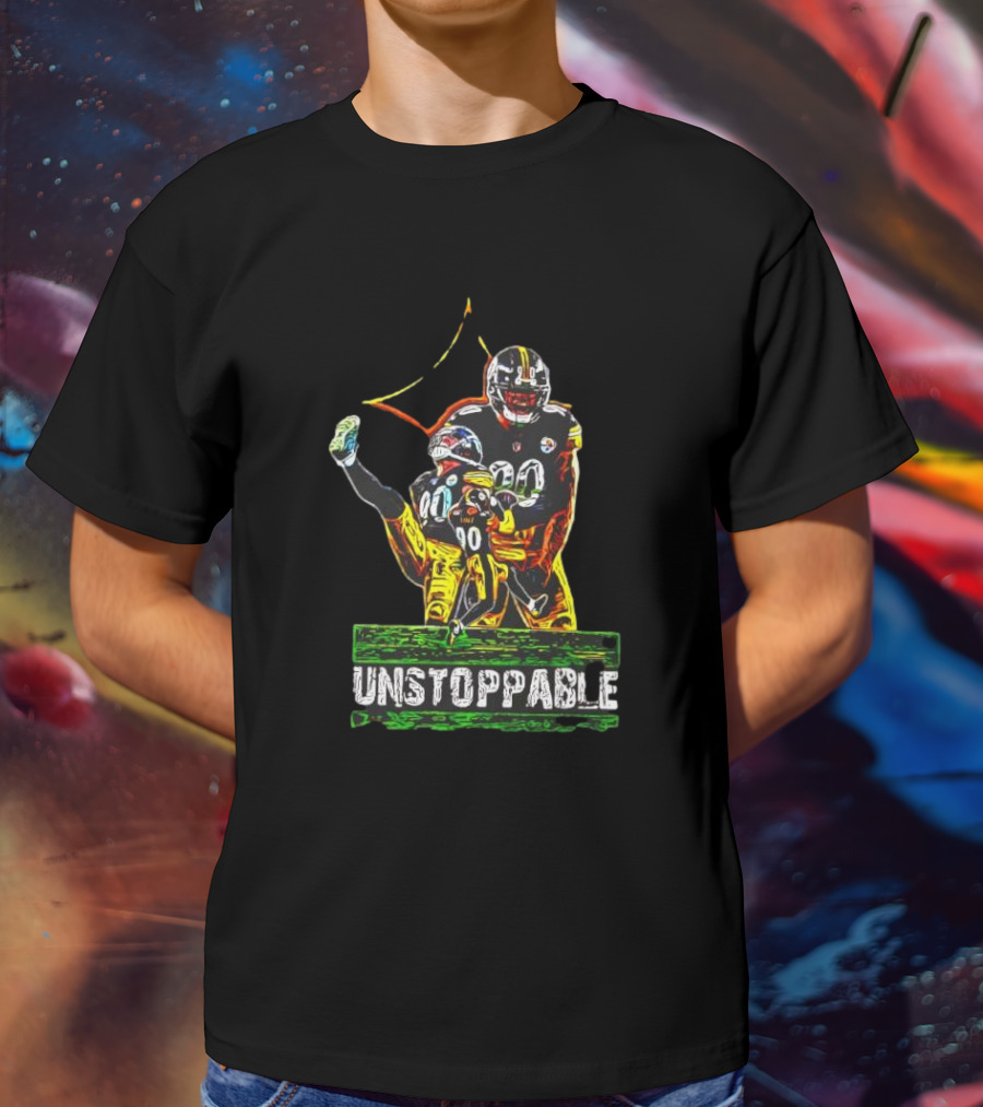 Pittsburgh Steelers T. J. Watt Unstoppable 90 Collage T-Shirt