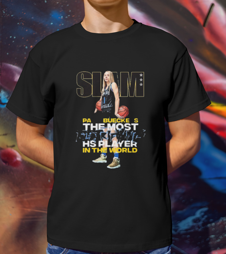 SLAM Cover Paige Bueckers The Most Electrifying HS Player In The World Basketball Star T-Shirt
