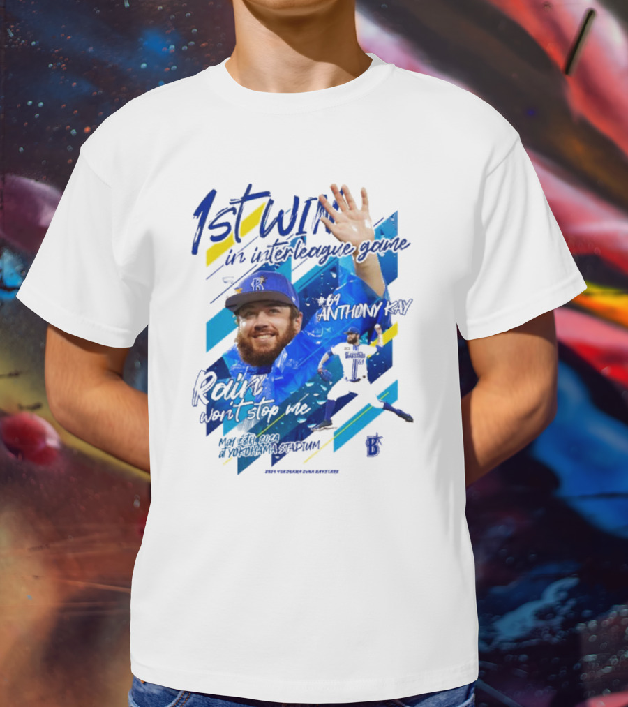 Anthony Kay 1st Win Interleague Game Rain Won’t Stop Me Victory T-Shirt