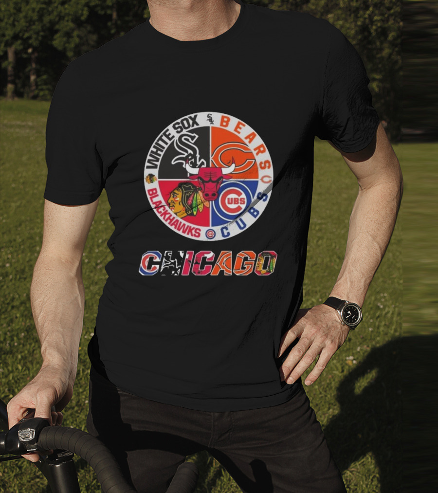 Chicago White Sox Bears Cubs Blackhawks Chicago T-Shirt