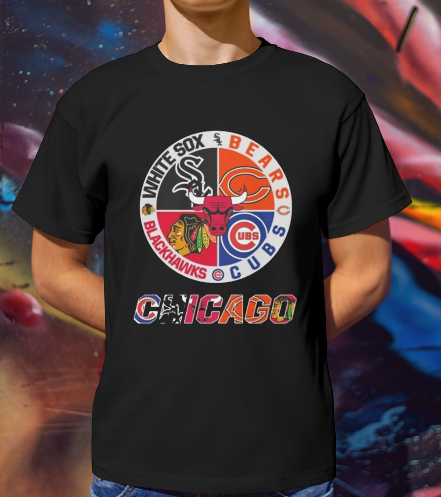 Chicago White Sox Bears Cubs Blackhawks Chicago T-Shirt