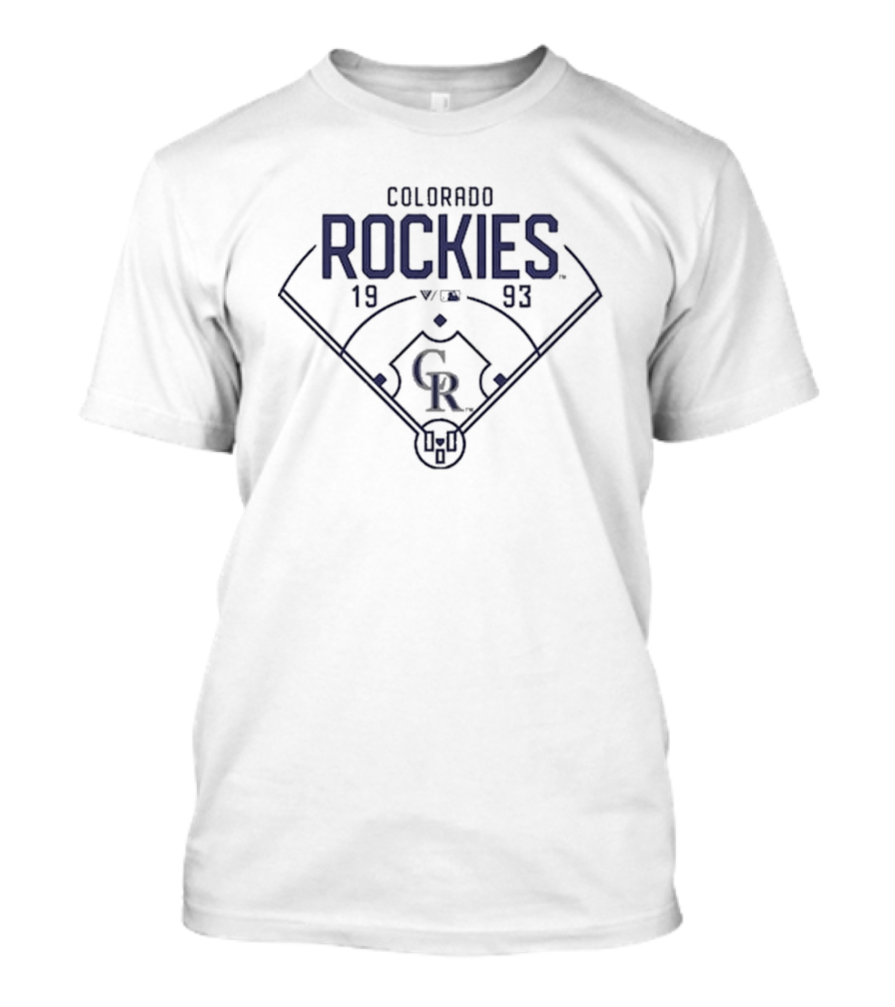 Colorado Rockies 1993 Baseball Field T-Shirt