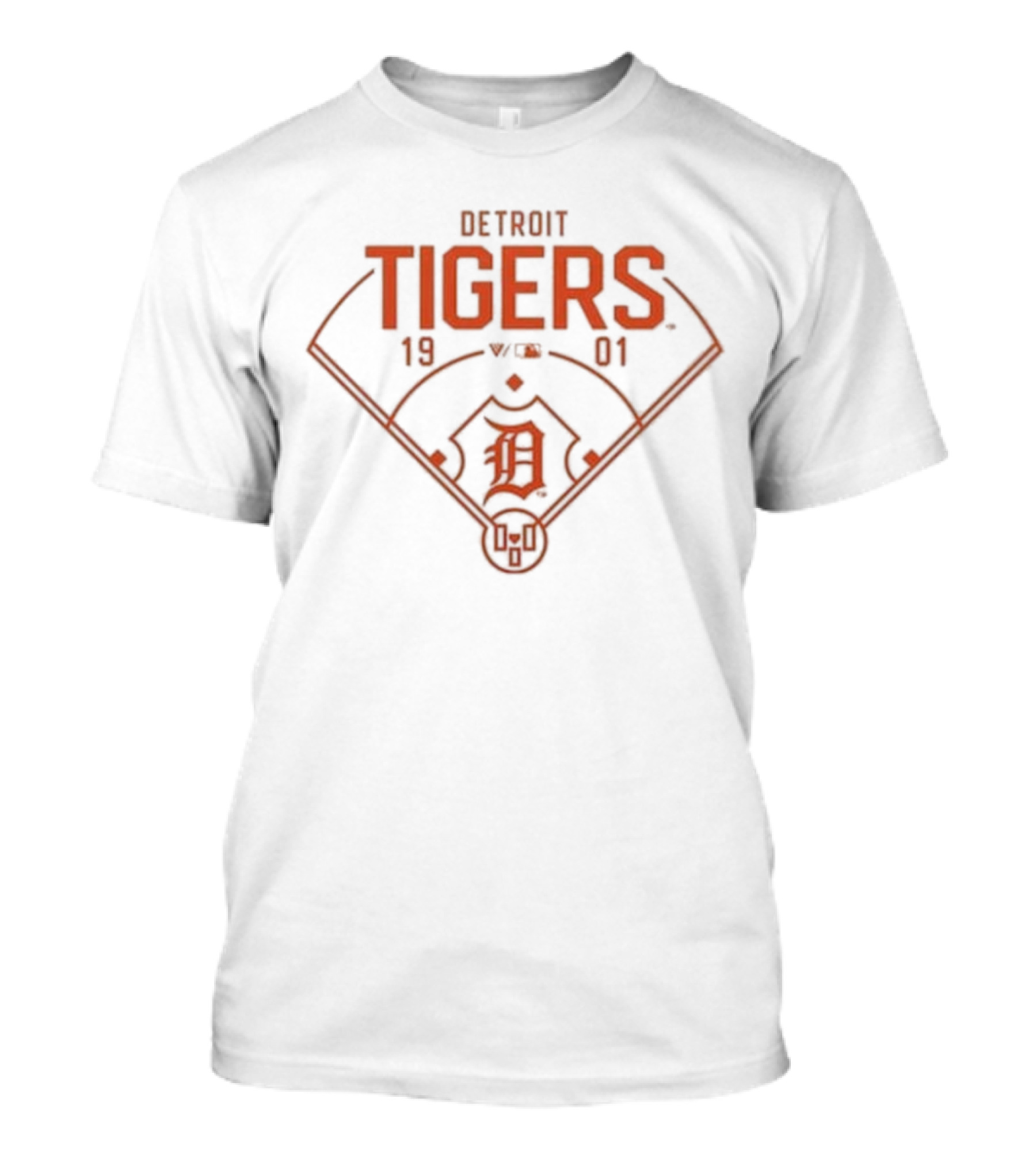 Detroit Tigers 1901 Baseball Field T-Shirt
