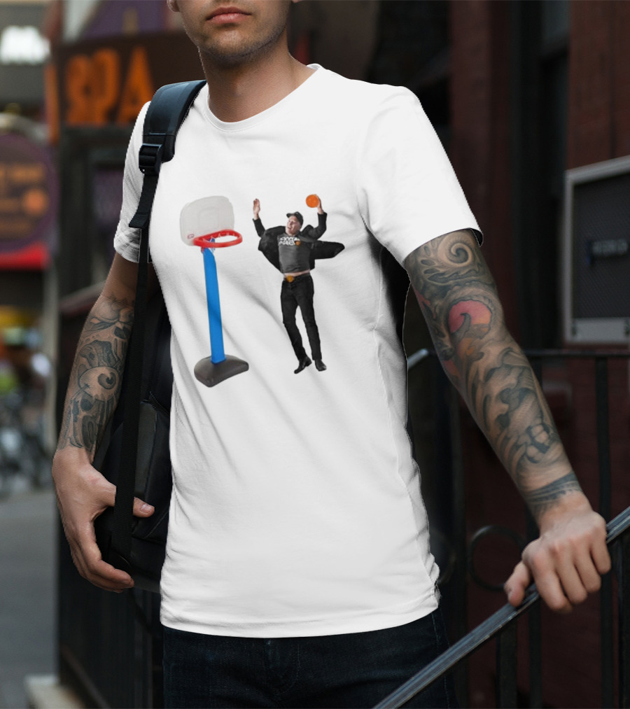 Lil’ Elon Musk Dunking On Basketball Hoop T-Shirt