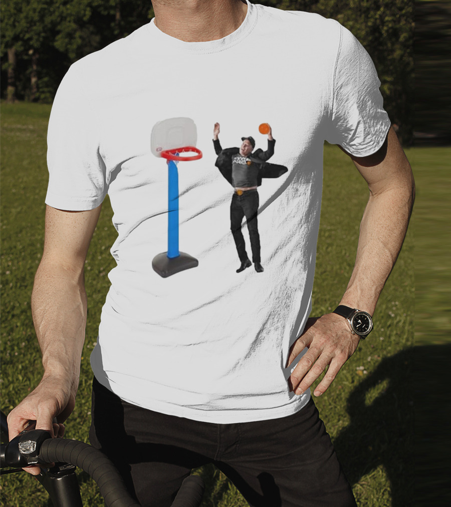 Lil’ Elon Musk Dunking On Basketball Hoop T-Shirt