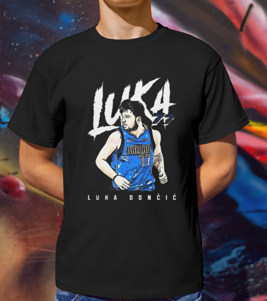 Luka Doncic #77 Dallas Mavericks NBA Player T-Shirt