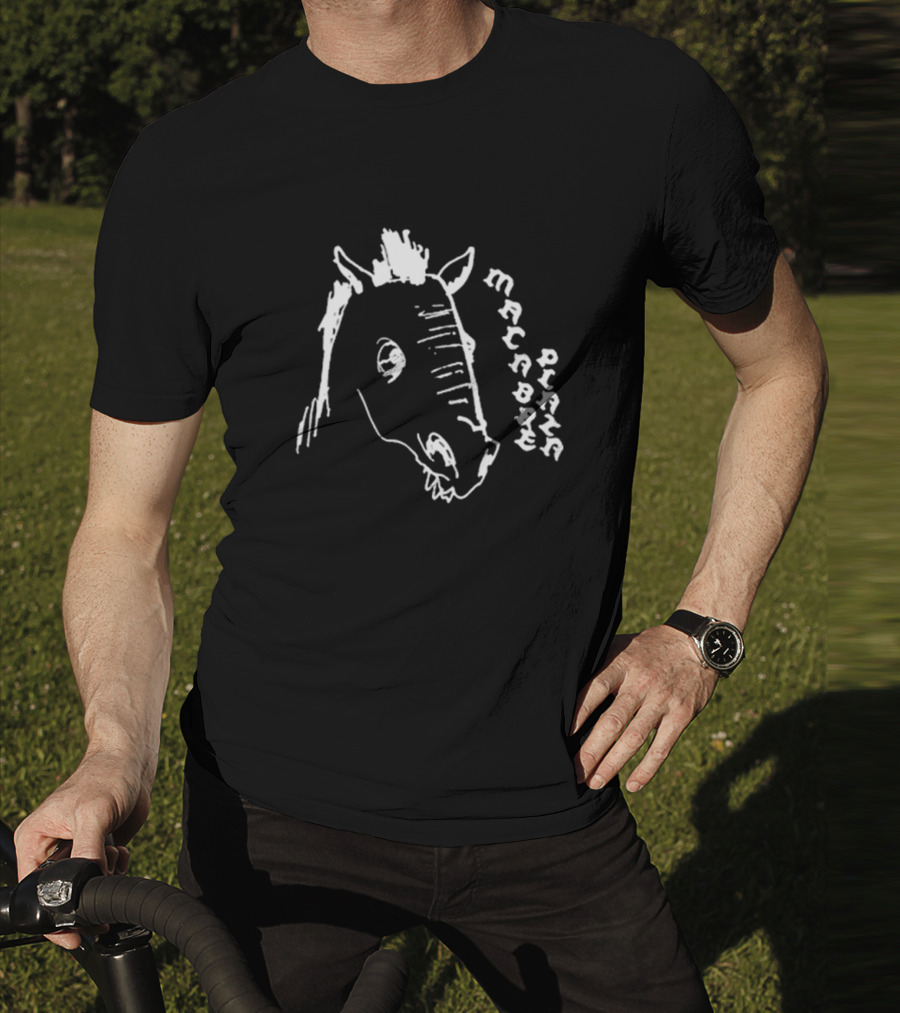 Macabre Plaza Horse Head Drawing T-Shirt