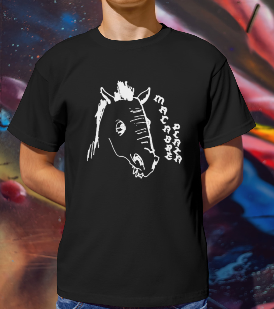 Macabre Plaza Horse Head Drawing T-Shirt