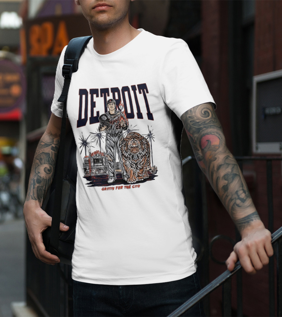Detroit Tigers Gritty For The City Vengeful Collection MLB T-Shirt